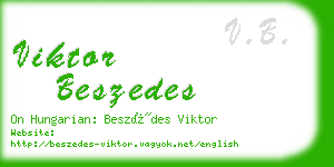 viktor beszedes business card